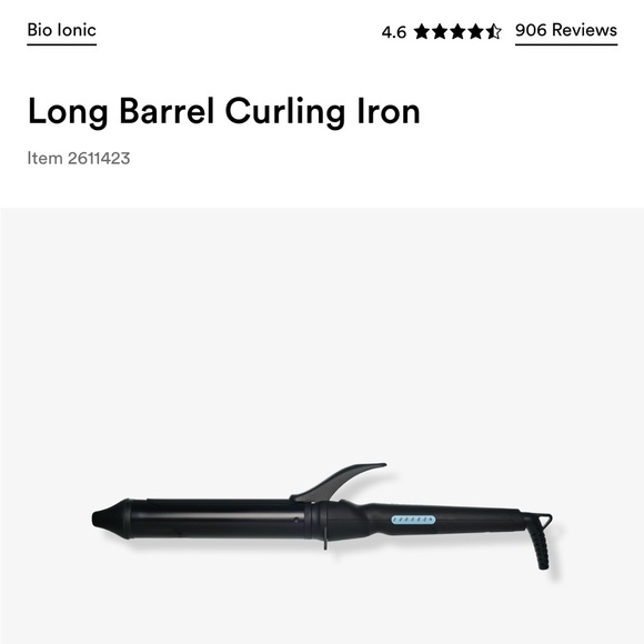 NIB BioIonic Curling Iron 1.5 Inch - Picture 2 of 4